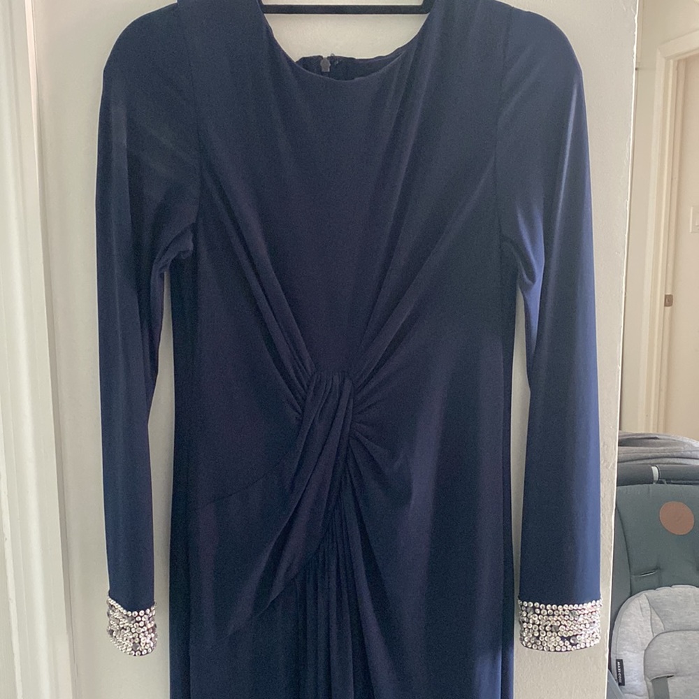 Vince camuto blue evening gown size 8